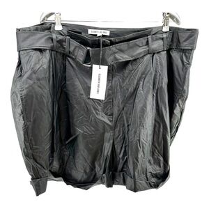 Elizabeth and James |‎ NWT 20W Black Satin Dressy Shorts